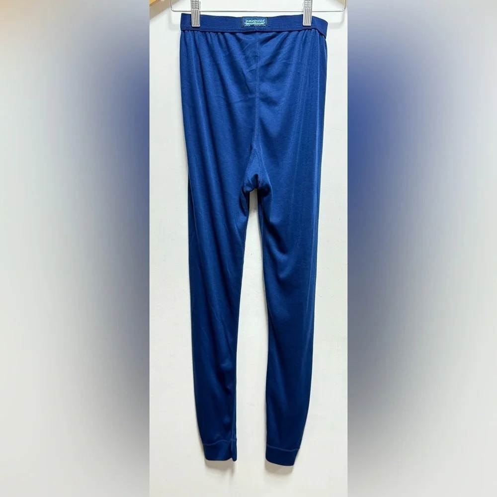 PATAGONIA Capilene Men's Base Layer Bottoms Sz M Blue Polyester Stretch USA